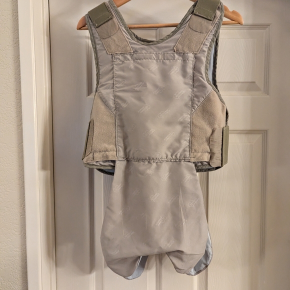 Tan Tactical Vest Second Chance Body Armor Adjustable Velcro Straps - Picture 1 of 11
